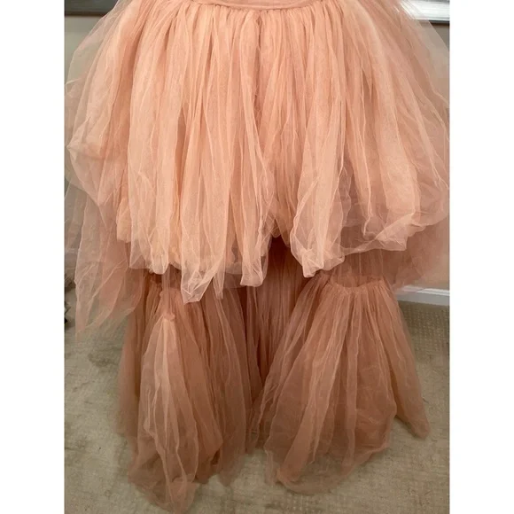 strapless open back dress Austin Convertible Maxi Dress in Hot Pink| Pink Oversized Maxi Dress | Pink  Bridesmaid Dress main image 1